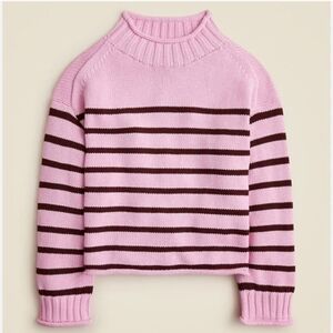 NWT J Crew Women's 2025 Rollneck™ sweater in stripe Sz M Viral
